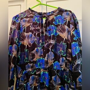 Saint + Sofia Floral Ruffle Dress